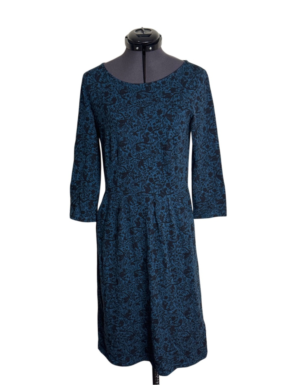 Boden Penny Jersey Dress Squirrel Novelty Print